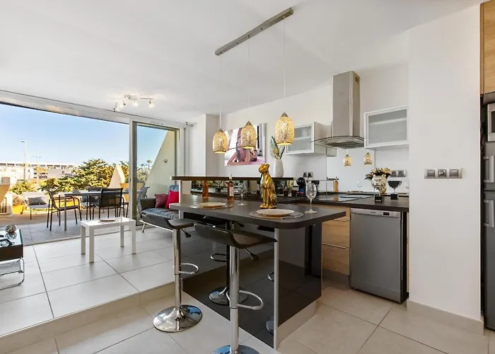 Apartment Studio Luxe - Terrasse - Garage - Le Wildly Heliopolis - Village Naturiste